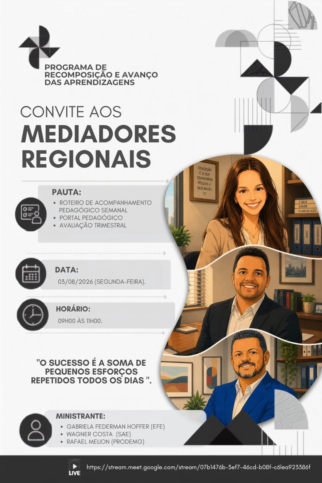 03/08 - Roteiro de Acompanhamento Pedagógico Semanal, Portal Pedagógico, Avaliação Trimestral