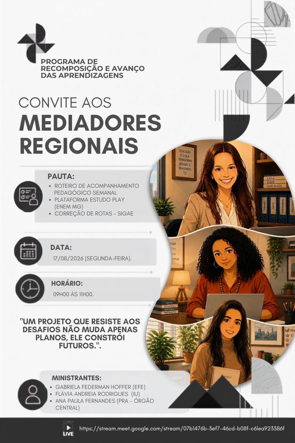 17/08 - Roteiro Pedagógico, Plataforma Estudo Play (ENEM MG), Correções de Rotas – SIGAE